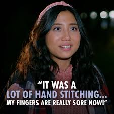 Man Yee's celestial sashiko earned her first place in the Transformation  Challenge.