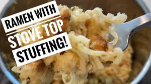 For either instant ramen or noodles in a cup, you could use other means besides a stove. Ramen Noodles With Stove Top Stuffing Youtube