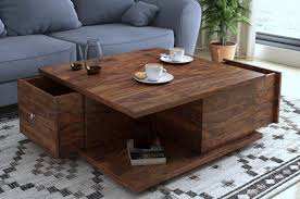 Here is how i go about building a coffee table with drawers. Amaze 100 Pure Sheesham Wood Coffee Tables With Storage Loom Needles