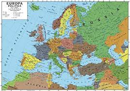 Il suo contraltare fu rappresentato occasionalmente dai comuni , principalmente nel caso delle repubbliche marinare e della vecchia confederazione svizzera. Carta Geografica Murale Europa 100x140 Scolastica Bifacciale Fisica E Politica Amazon It Cancelleria E Prodotti Per Ufficio