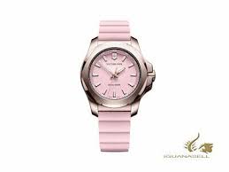 Victorinox I N O X V Ladies Quartz Watch Pink Pink Strap 37mm V241807 In 2020 Leather Watch Display Watch Display Case Watch Repair Kits