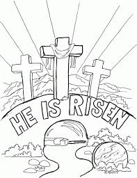 As they color, children will contemplate: Free Religious Easter Coloring Pages Coloring Home