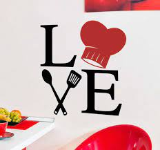 Pbteen.com has been visited by 10k+ users in the past month Love Cooking Kitchen Wall Sticker Tenstickers
