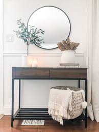 And how cute are those milk bottle centerpieces. Simple Console Table Decor Tips For Styling Your Console Table Marly Dice