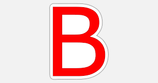 See more ideas about stylish alphabets, b letter images, lettering alphabet. B Rot Buchstabe Alphabet Sticker Spreadshirt