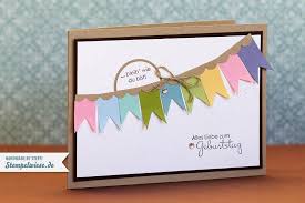 Geburtstagskarte Mit Bannerchen Diy Cards Crafts Cards
