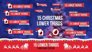 Christmas Lower Thirds Lower Thirds Lower After Effects Templates