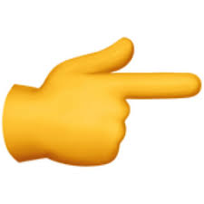 👉 Emoji Main Avec Index Pointant à Droite - EmojiFrance