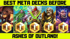 Best Hearthstone Decks Before The New Expansion Youtube