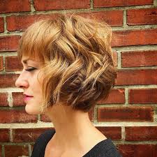 Because curls add so much volume to hair, ask your stylist to cut your bangs on the shorter side. 30 Chic Bob Hairstyles With Bangs Hairstyles Weekly