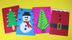 Homemade card ideas with free printable templates! Diy Christmas Card Ideas Christmas Craft For Kids Youtube