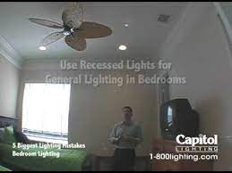 Other than making a larger hole in the ceiling (and covering it with a medallion) or taking the fixture out piece by piece.is there an easy way to replace a recessed light fixture with a ceiling fan? 5 Biggest Lighting Mistakes Bedroom Lighting Youtube