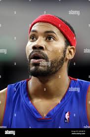 Detroit Pistons' Rasheed Wallace (30) works against Cleveland Cavaliers'  Ben Wallace, right, in an NBA basketball game Wednesday, Nov. 19, 2008, in  Auburn Hills, Mich. (AP Photo/Duane Burleson Stock Photo