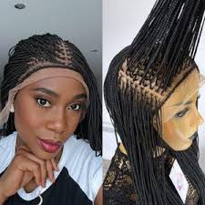 READY to Ship Full Lace Small Knotless Braided Wig for Black Women