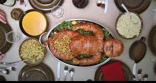 Thanksgiving leftovers can be eaten for days or given away to people who are hungry. A Dead Baby For Thanksgiving Dinner Peta2