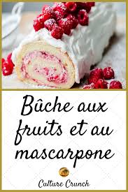 Buche Aux Fruits Et Au Mascarpone La Recette Facile Dessert Noel Facile Recette Dessert Noel Buche Aux Fruits