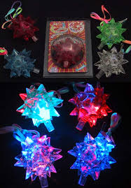 Light Up Flashing Star Led Ball Pendant Necklace Display Box Of 12 Units Flashing Panda
