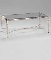 Coffee Table In Polished Nickel Finish With Clear Glass Top Coffee Tables Polished Nickel Tables Coffee Table Polished Nickel Brass Coffee Table