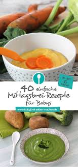Der genaue zeitpunkt für babys ersten brei ist von kind zu kind verschieden, jedoch sollten sie frühestens nach vollendetem vierten monat und spätestens mit beginn des siebten monats damit beginnen, einige milchmahlzeiten durch. Mittagsbrei Rezepte Ab Dem 5 Monat Babybrei Selber Machen Babybrei Babybrei Selber Kochen Rezepte