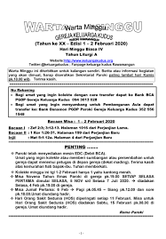 Check spelling or type a new query. Warta Minggu Gereja Katolik Keluarga Kudus