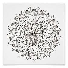 Get into coloring, for free! Coloring Page Flower Power Mandala Poster Zazzle Com In 2020 Mandala Coloring Pages Sunflower Coloring Pages Coloring Pages