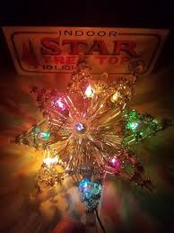 Working Christmas Lighted Star Vintage Tree Top Indoor Display Retired Kmart Kmart Christmas Light Show Christmas Light Installation Christmas Lights