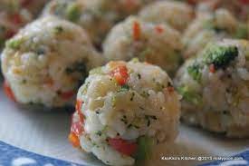 Vegetable Rice Balls For Lunch Box Misty Yoon Food Baby Food Recipes Kids Meals