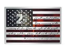 Shop for second wall art from the world's greatest living artists. 2nd Second Amendment Man Cave Decor Metal Sign And Wall Art On American Flag 17 X 11 Silver Theme Perfect For Indoor Decorations Made In Usa Buy Online In Lebanon