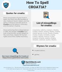 How To Spell Croatia And How To Misspell It Too Spellcheck Net
