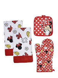 We did not find results for: Disney Minnie Mouse 4pc Polka Dot Dish Towels Oven Mitt Pot Holder Kitchen Set Red