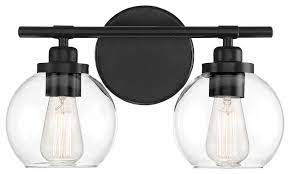 Matt black bathroom vanity lights. Carson Matte Black Transitional Bathroom Vanity Lighting By Savoy House Houzz