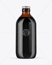 Download 22oz Amber Beer Bottle With Condensation Mockup In Bottle Mockups On Yellow Images Object Mockups PSD Mockup Templates