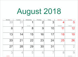 August 2018 Calendar Usa Holidays November Calendar Calendar Printables Calendar Word