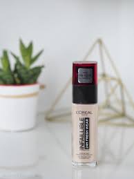 At certain times of the month i get . L Oreal Infallible 24h Fresh Wear Foundation Mateja S Beauty Blog
