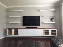 Buy products such as fitueyes wall mounted console entertainment center stand media storage shelf black. Floating Entertainment Center Modern Family Room Orlando By Nona Woodsmith Houzz