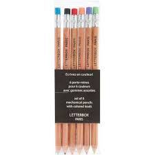 Set Of 6 Mechanical Coloured Pencils 15 Liked On Polyvore Featuring Home Home Decor Of Mechanical Colored Pencils Coloured Pencils Colored Pencil Holder