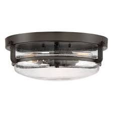 The simple double ring pan frames the opal etched glass which diffuses the light evenly. Seeded Glass Flushmount Light Bronze Quoizel Fixture By Quoizel Lighting Qf3411pn Destination Lighting
