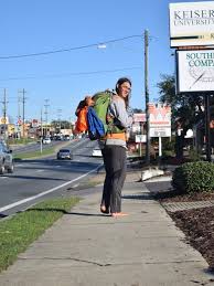Photos: Mark Baumer, who was walking across America barefoot