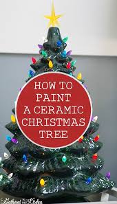 Paint Your Own Ceramic Christmas Tree With Light Kit Gathered In The Kitchen Ceramic Christmas Trees Christmas Tree Painting Christmas Tree Decorations Diy