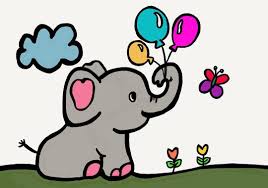 42 Likes 4 Comments Happy Kids Happykids Youtube On Instagram I Love Elephants And I Love Balloons Do Baby Elephant Drawing Love Balloon Baby Elephant