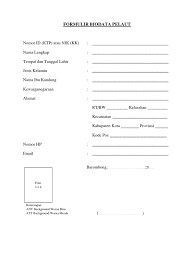 Etahlah saya sendiri tidak tahu contoh biodata mahasiswa apakah ada format yang baku mengenai hal ini. Contoh Formulir Biodata Pelaut