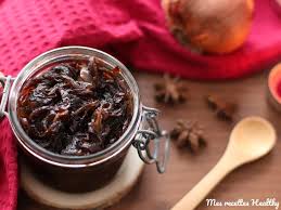 Confit D Oignon Au Miel Et Epices Mes Recettes Healthy Recette Confit Oignon Chutney Oignon Confit
