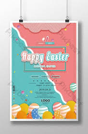Fresh And Lovely Style Easter Poster Psd Free Download Pikbest Easter Poster Easter Poster