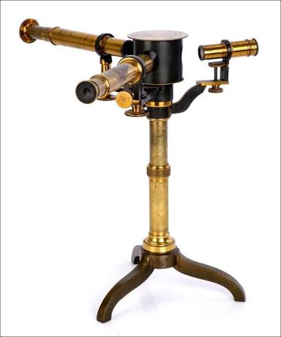 Esquema de un espectroscopio clásico de prisma