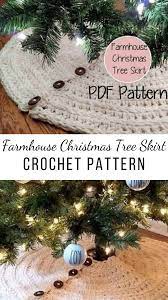 My Favorite Crochet Farmhouse Christmas Tree Skirt Pattern Crazy For Crochet Diy Christmas Tree Skirt Christmas Tree Skirts Patterns Christmas Tree Skirt Crochet Pattern
