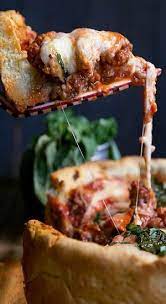 My Favorite Deep Dish Pizza Recipe Ambitious Kitchen Recipe Deep Dish Pizza Recipe Recipes Pizza Recipes