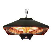 Energ 1500 Watt Infrared Hanging Electric Outdoor Heater Hea 21288ledblk The Home Depot Outdoor Heaters Outdoor Heating Patio Heater