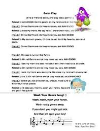 Germs Poem And Hand Washing Song By Reaching For The Stars In Special Education