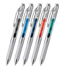 Pentel Energel Infree 0 5mm Retractable Gel Pens Pack Of 5 Assorted Bln75tl Gel Pens Pen Best Pens