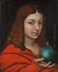 Youth With A Cross-bearing Orb (globus Cruciger) oil painting reproduction  by Jan Massys